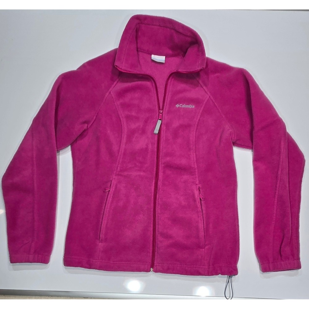 Columbia Fleece Jacket Full Zip Pink Women's‎ Size L